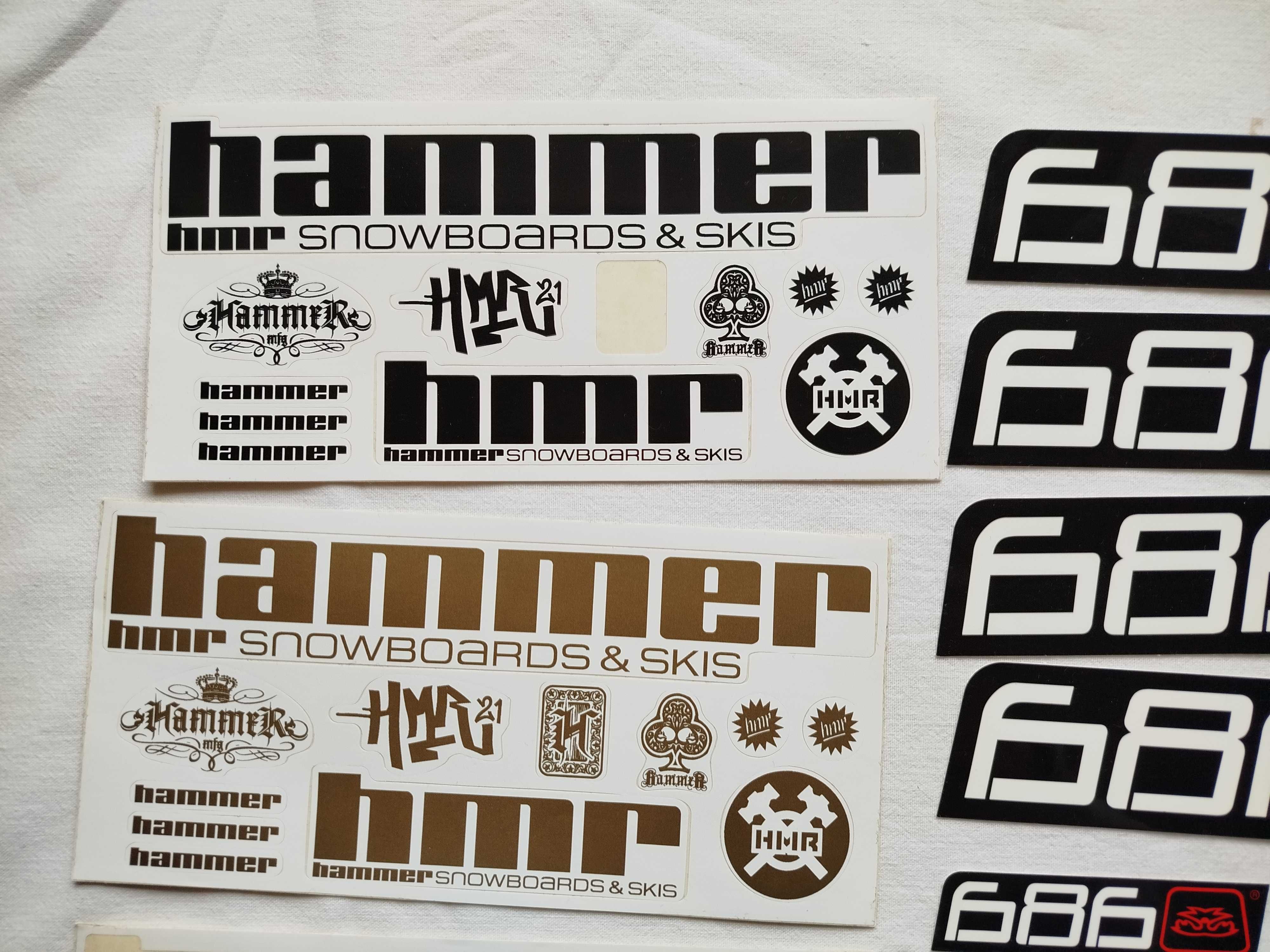 Wlepy naklejki snowboard hammer 686 Analog GRATIS smycz 2 plakaty