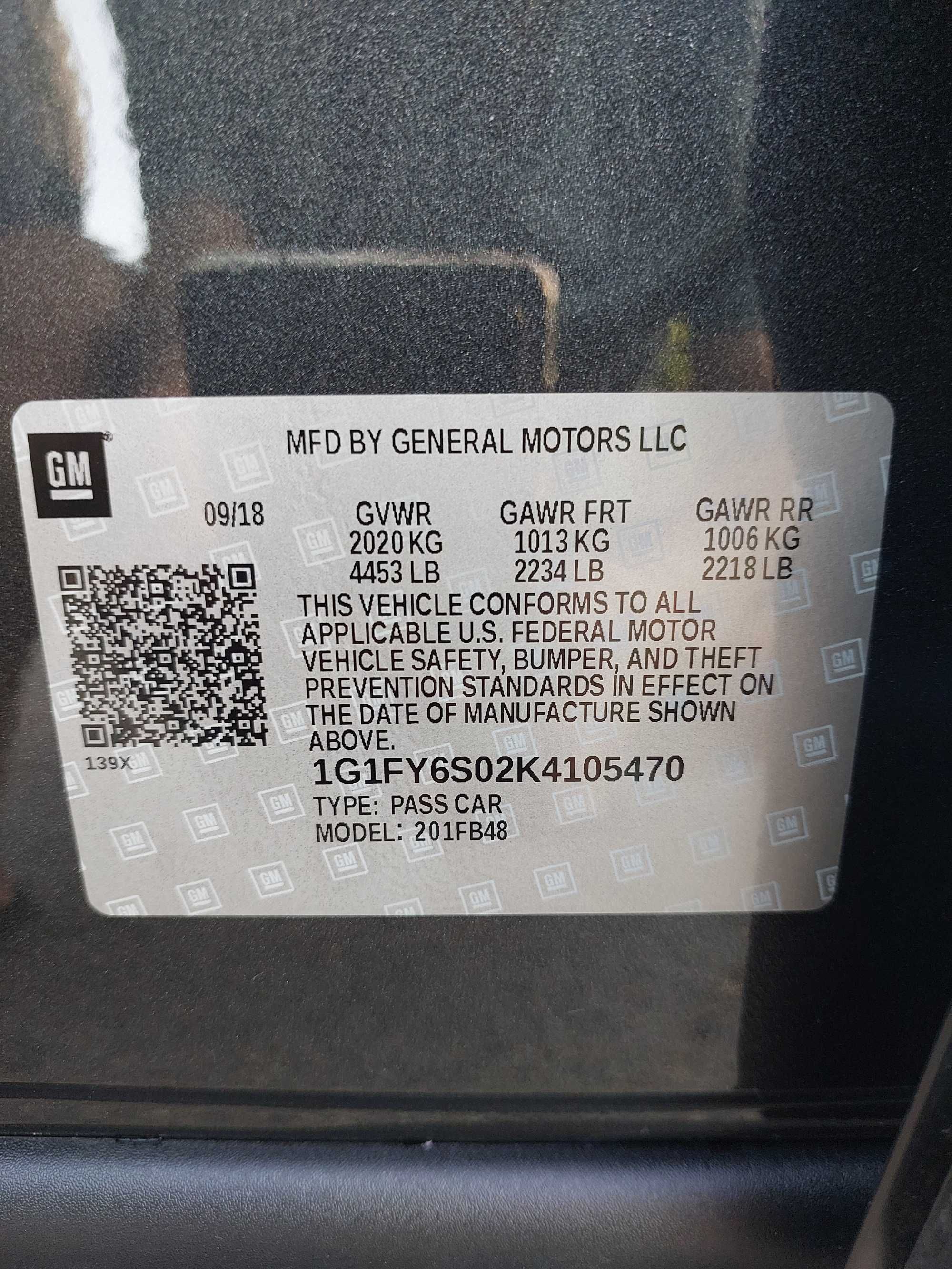 Chevrolet Bolt EV 2018