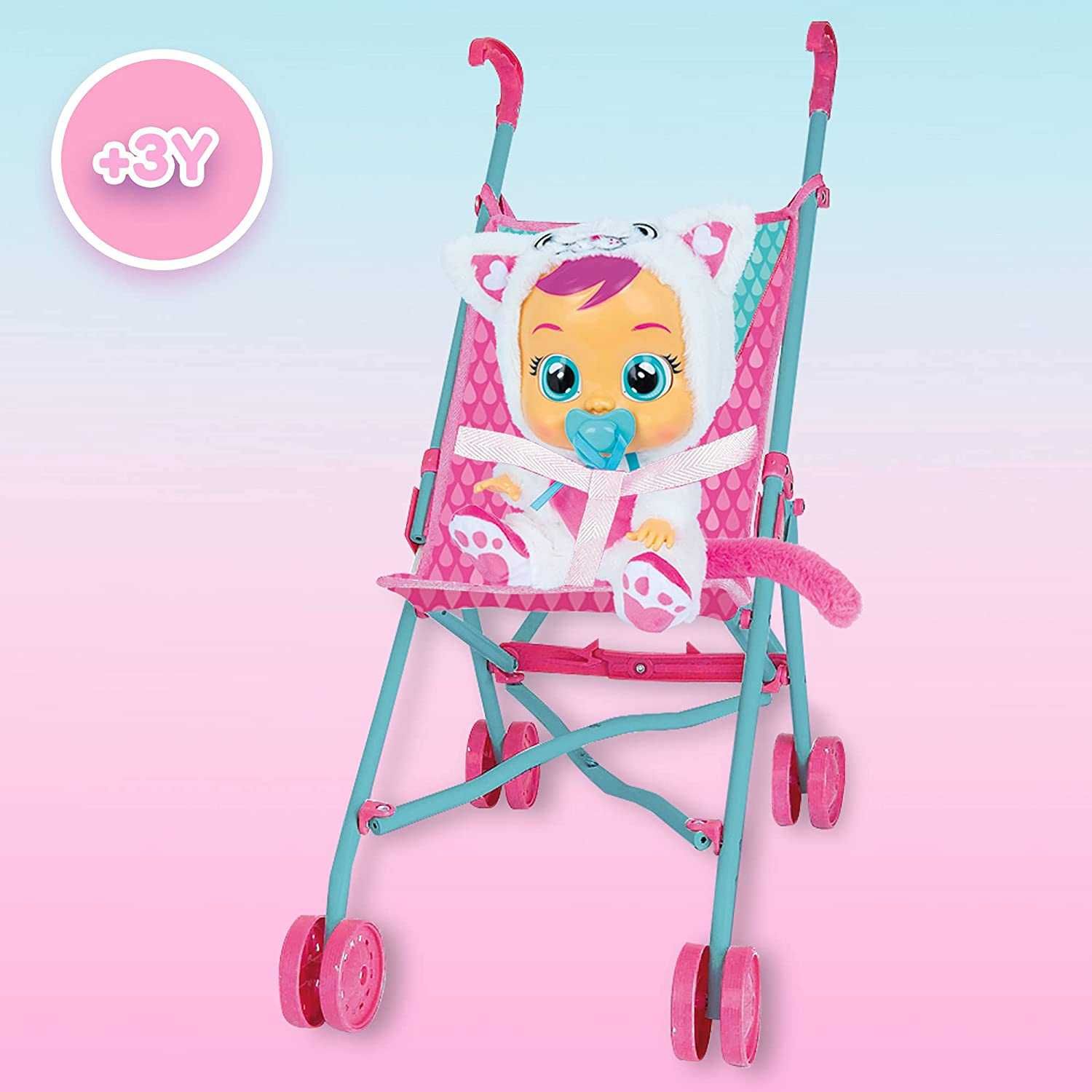 Детская коляска  Cry Babies Baby Doll Stroller трость для куклы