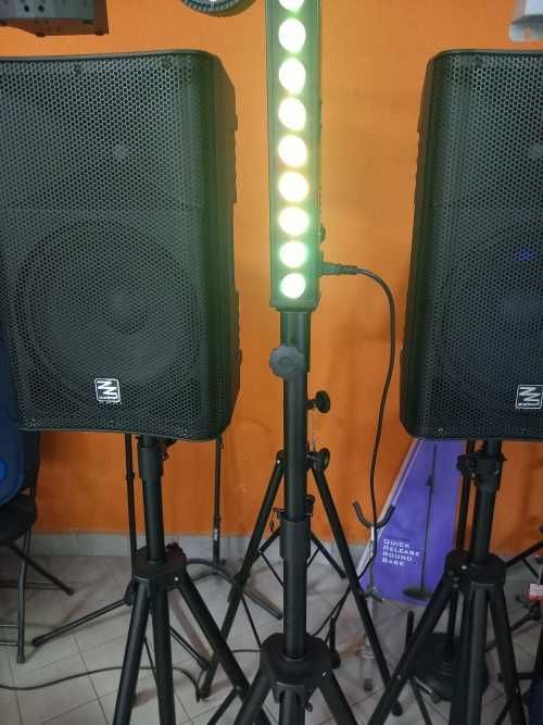 Listwa LED BAR 24 x 3W RGB na Statywie z regulacją wysokości + Pilot