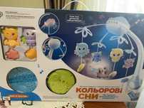 Мобіль на ліжечко Limo Toy музичний з проектором, синій, карусель