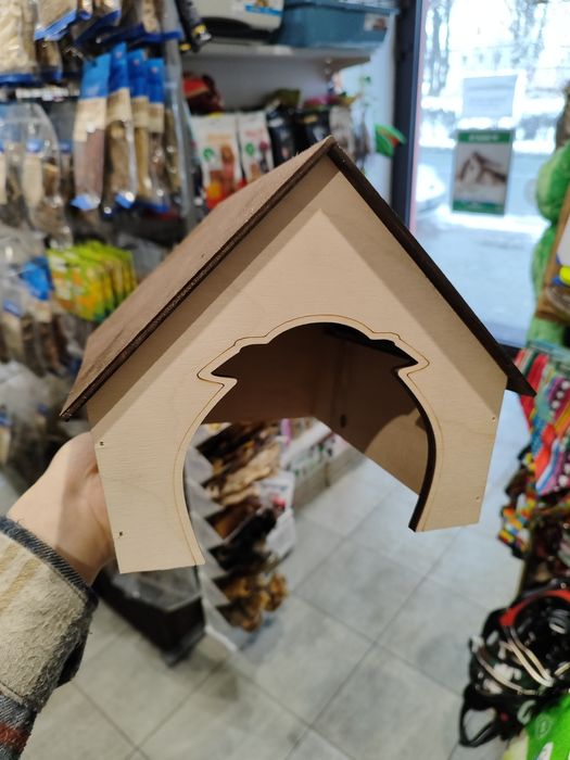 Domek drewniany dla świnki morskiej gryzonia