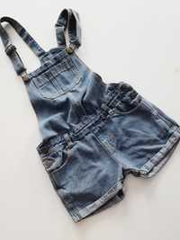 OKAZJA ogrodniczki jeansowe jeans spodenki szorty sukienka xxs 32 146c