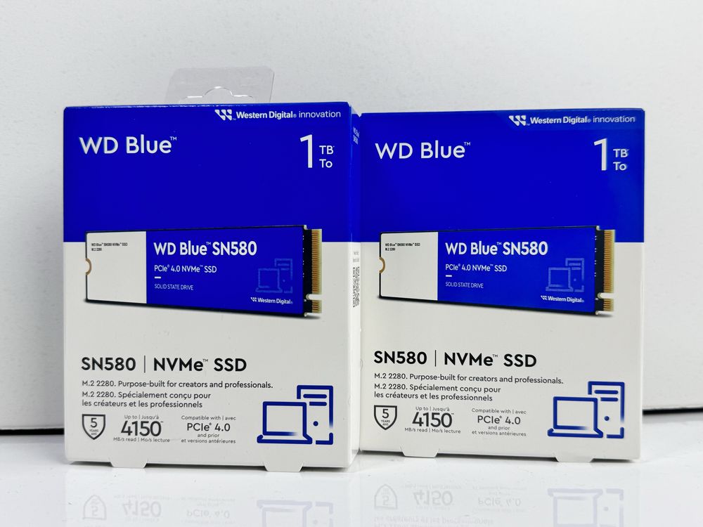 Новий Накопичувач SSD M.2 2280 1TB SN580 Blue WD (WDS100T3B0E)