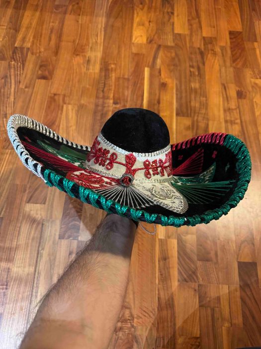 Oryginalny kapelusz sombrero meksykańskie 60 cm