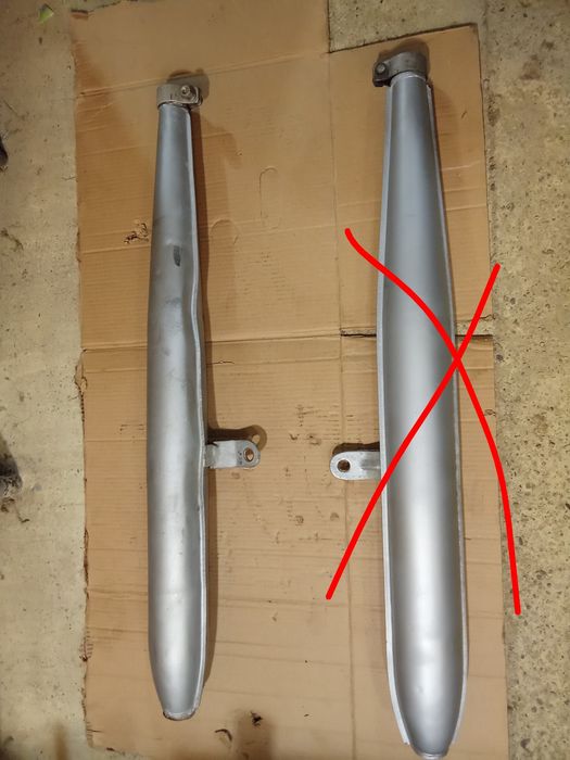 Вихлопні труби мотоц  Урал