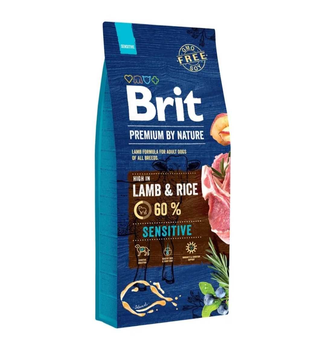 Сухой корм Brit Premium Dog Sensitive Lamb с ягненком  15 кг