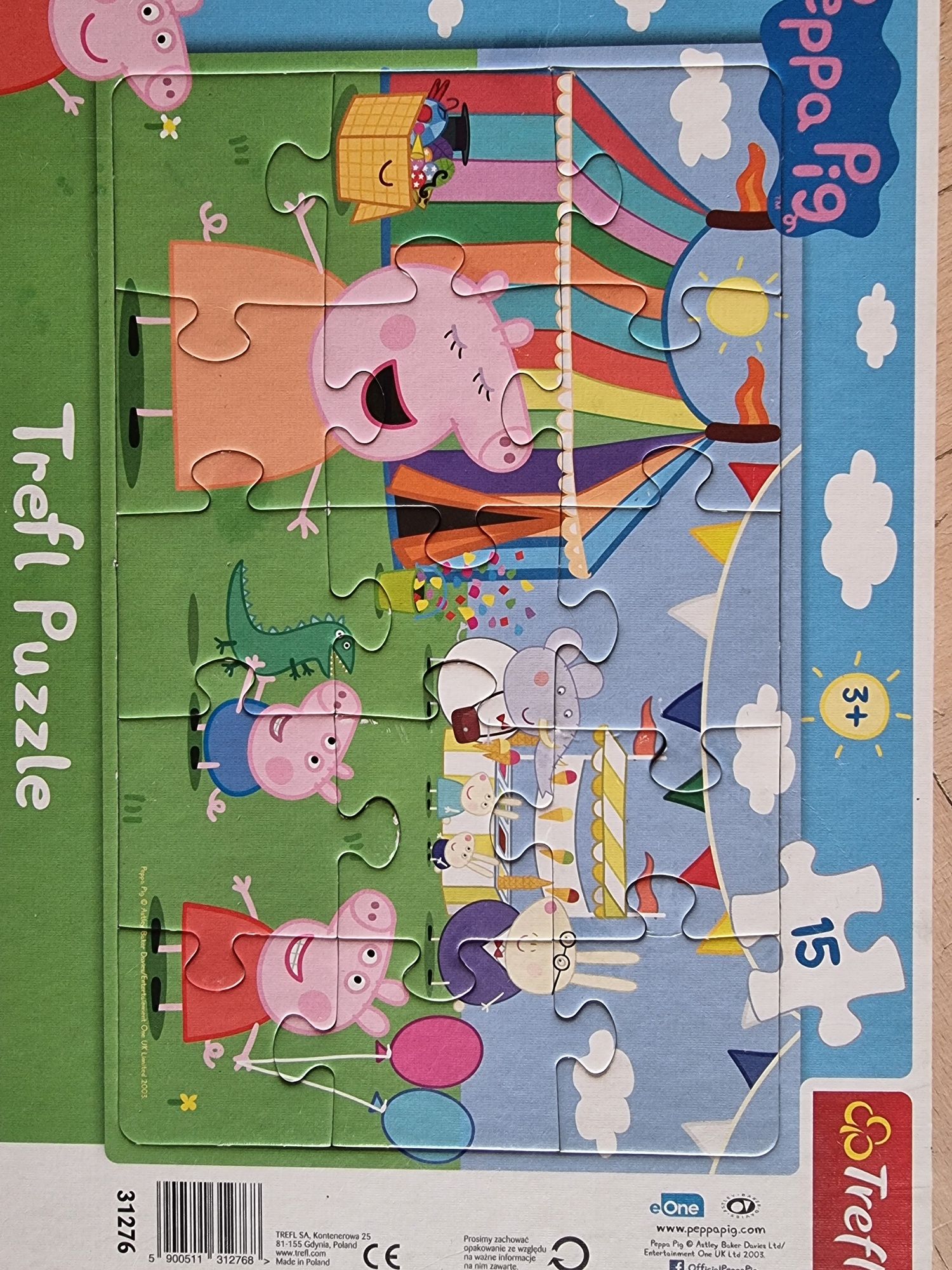 Puzzle trefl 3+ peppa pig 3 zestawy