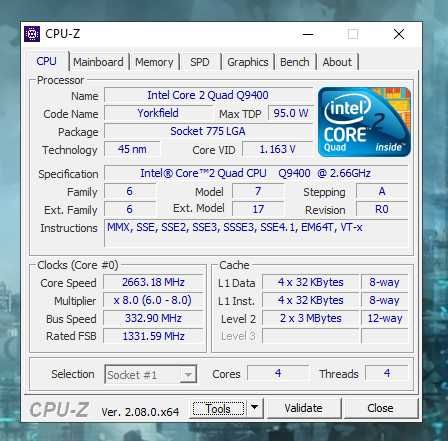 Komputer Dell Optiplex 760 SFF (Quad Core, 6GB RAM, 120GB SSD)