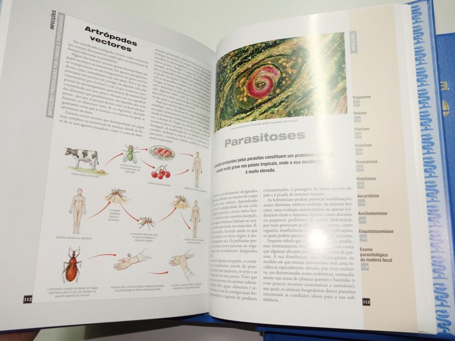 Enciclopédia da Saúde, 10 volumes e atlas de anatomia - NOVO