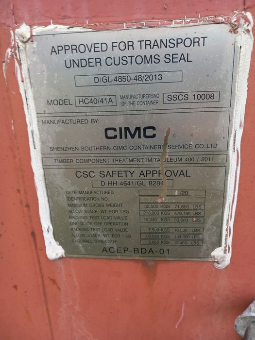 Sprzedam kontener HC-40FT