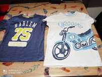 KOSZULKI ,T-SHIRTY chłopięce dwie sztuki   128/134 po 5 zł