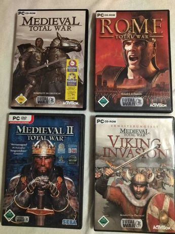 Zestaw gier na PC Total War (Medieval II, Vikings, Rome)
