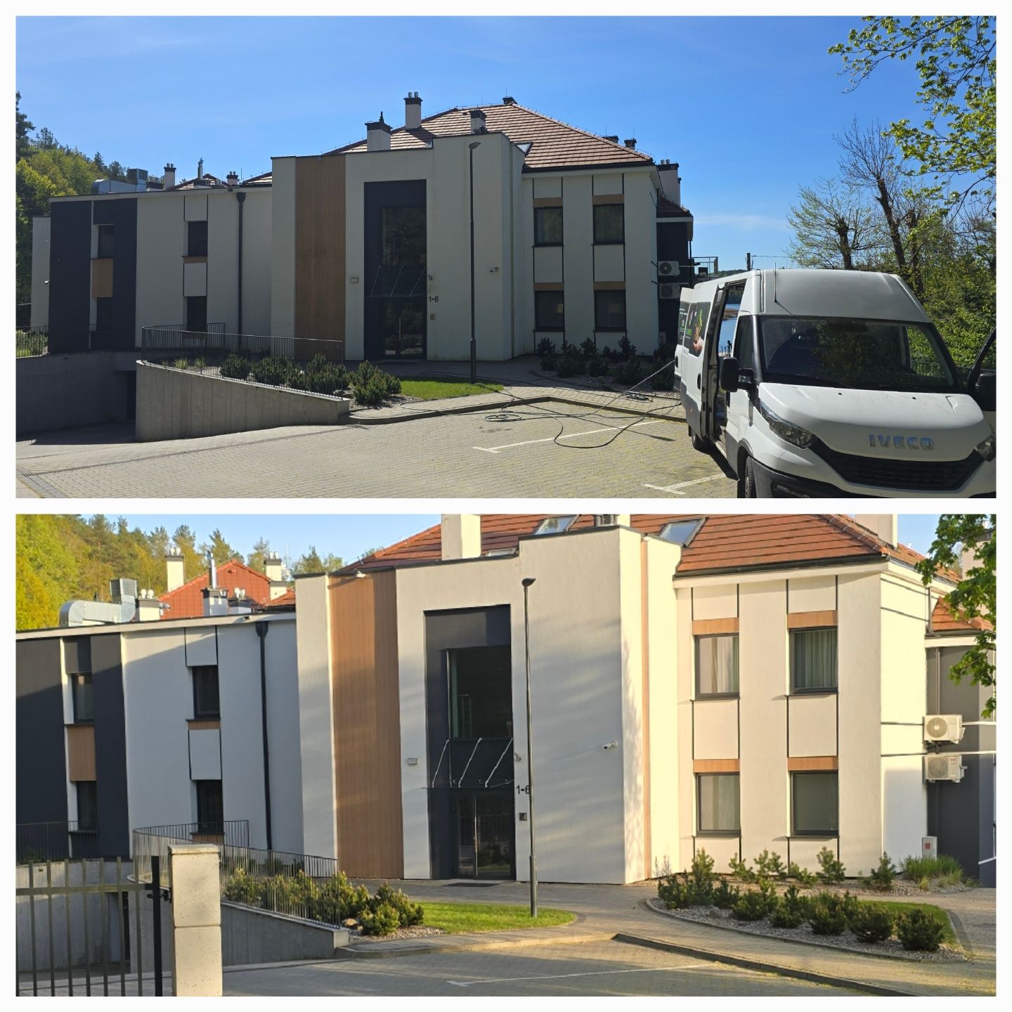 Mycie okien, dachów, elewacji, kostki brukowej