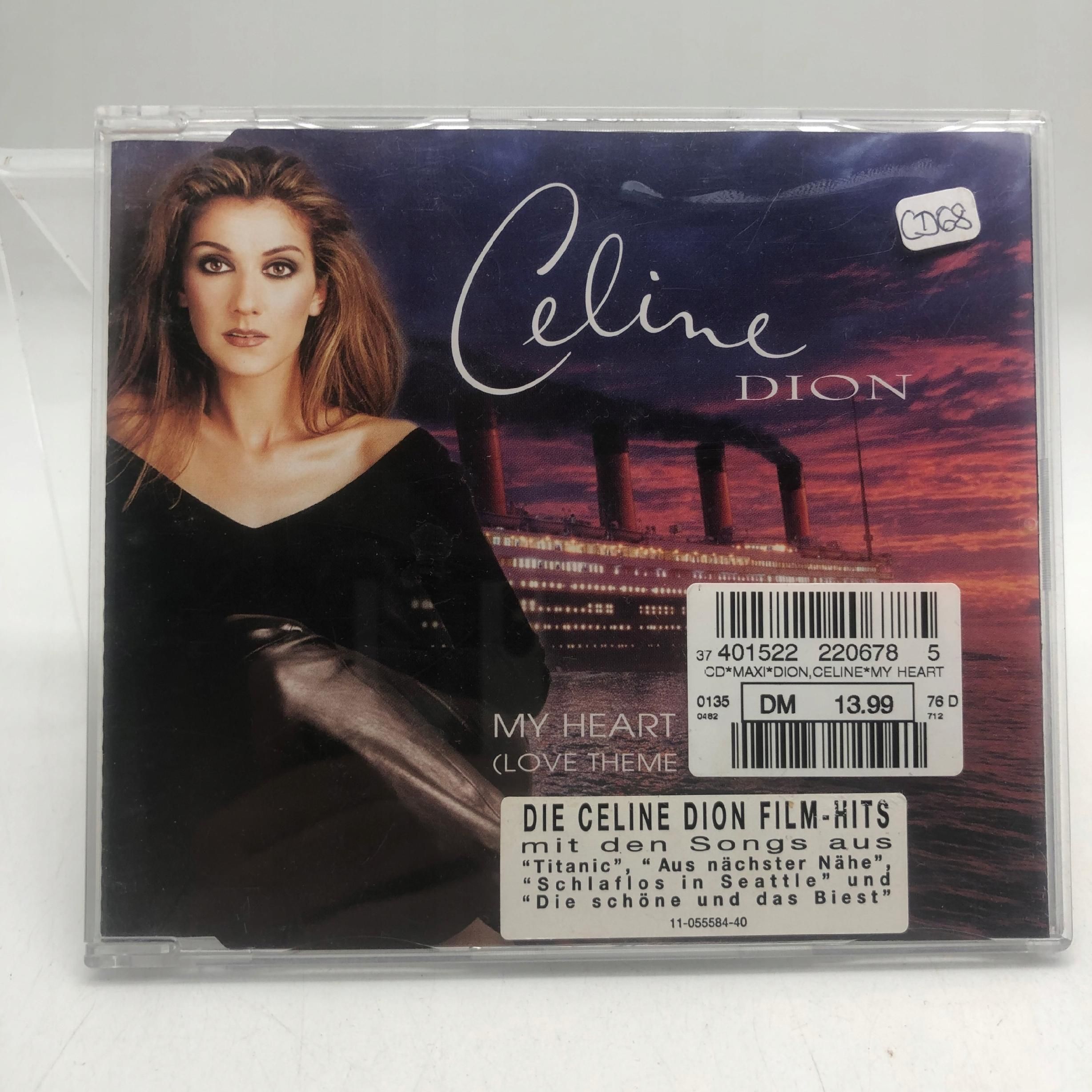 cd - celine dion - my heart will go on 1997 pop