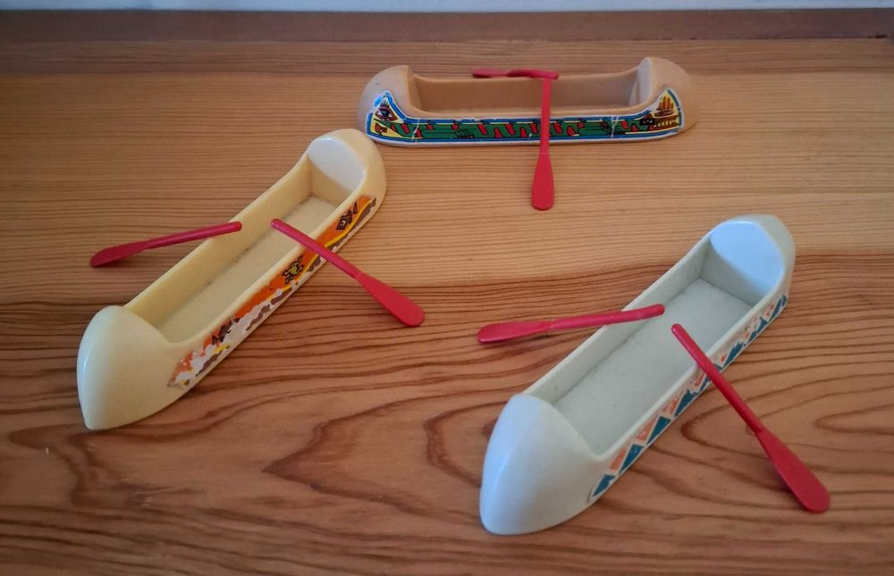 Playmobil - Canoas com Remos ( Três )