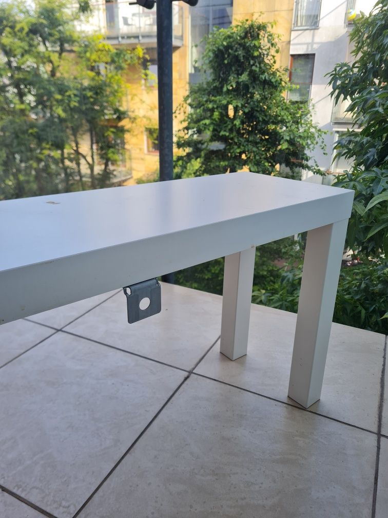 Stolik pod tv konsola konsolowy ławka ławeczka biała lack ikea