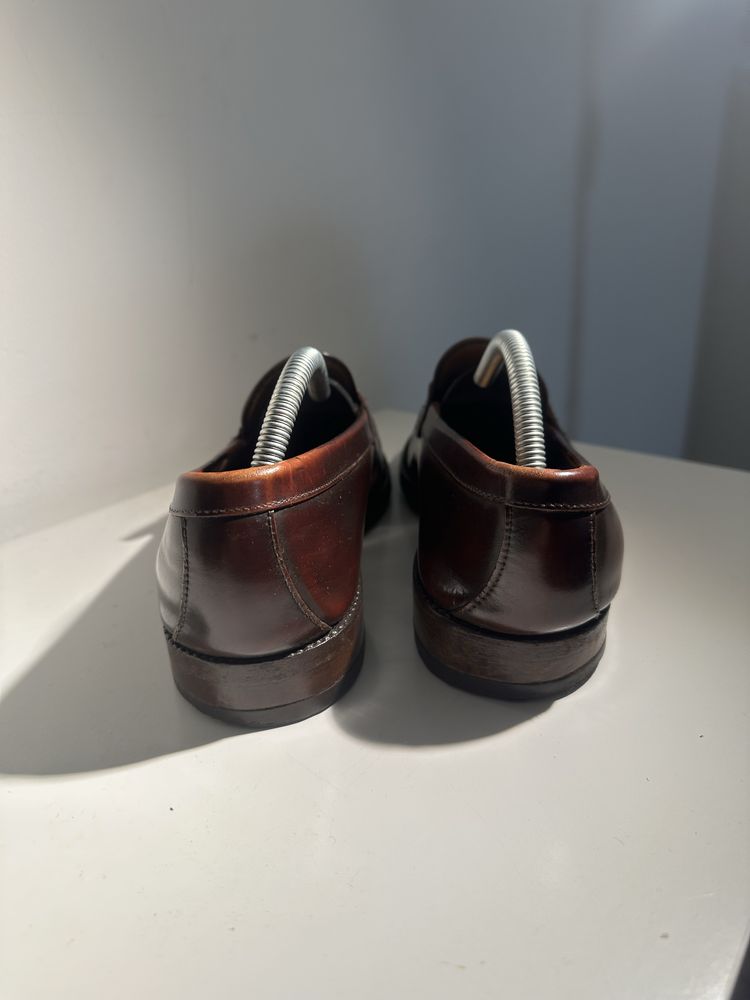 Mocassins masculinos castanhos 41,5