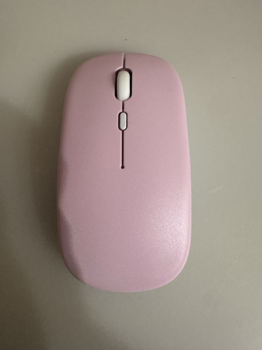 Różowa Bezprzewodowa Mysz Komputerowa Baterie