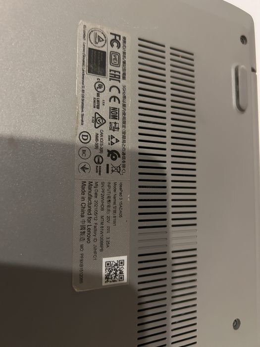 ноутбук Lenovo IdeaPad 3 15ADA05