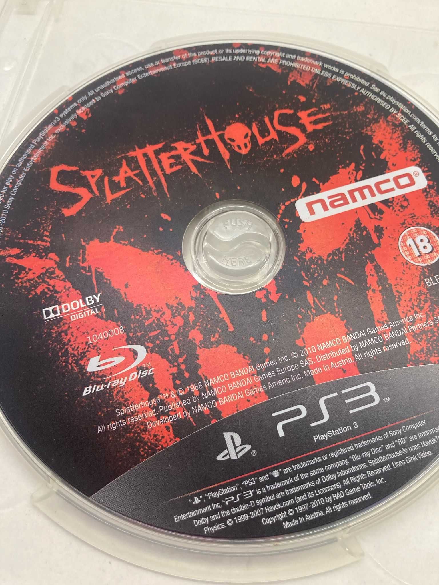PS3 - SplatterHouse (só CD)