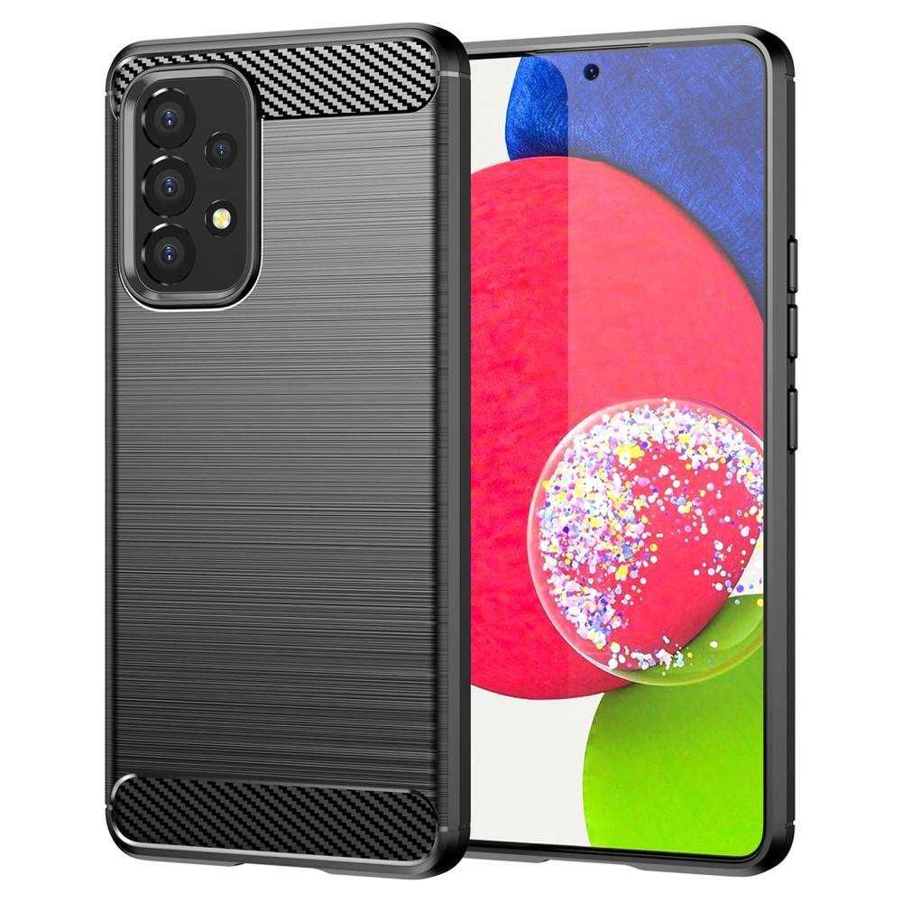 etui Carbon Case czarne do Samsung 4G/5G: A12, A22, A32, A52/A52s, A72