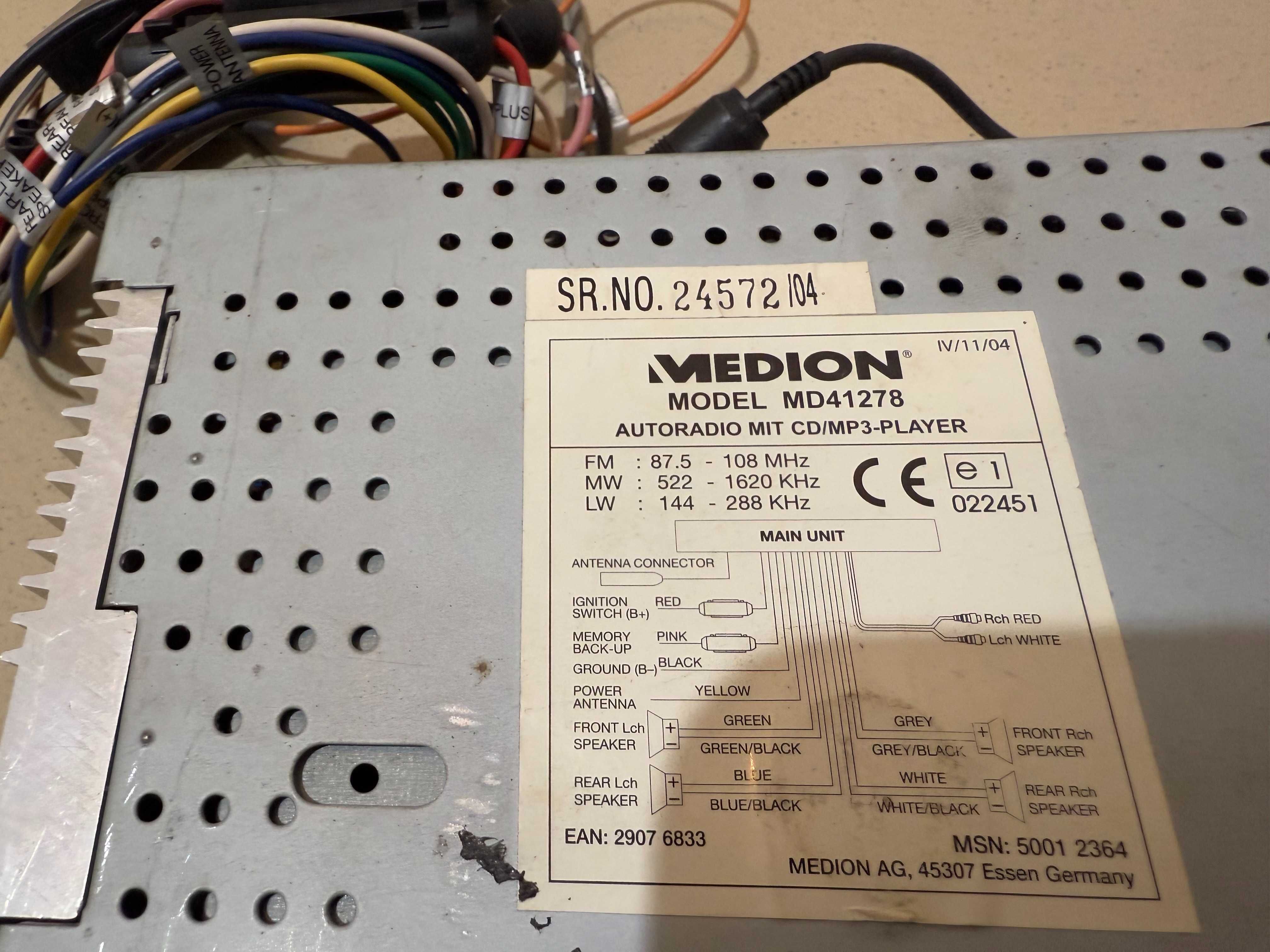 Radio MEDION MD41278