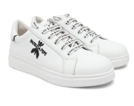 Skórzane sneakersy Patrizia Pepe biale rozm.37