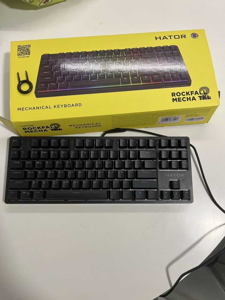 Продам клавіатуру Hator rockfall mecha tkl 2