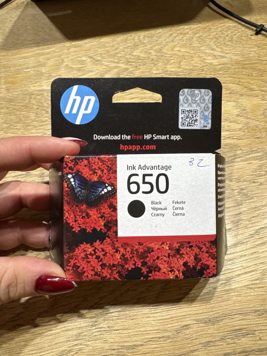 Oryginalny tusz drukarski czarny HP Ink Advantage 650