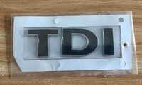 Nowy przyklejany emblemat TDI znaczek metal czarny srebrny czerwony