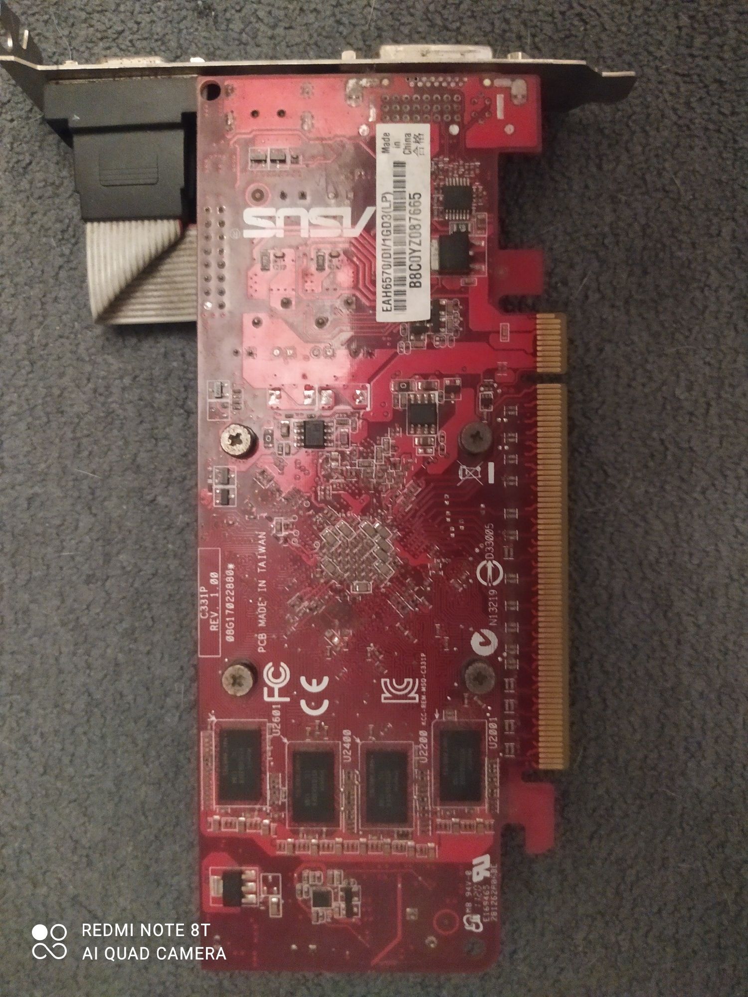 Видеокарта ASUS eah6570/DI/1GD3(LP) GPU AMD Radeon HD 6570