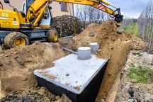 SZAMBO zbiornik BETONOWY z wykopem KOMPLEKSOWO Dobrzyń nad Wisłą