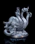 Trójgłowa Hydra figurka 32mm 14K zgodna z DnD RPG Pathfinder Warhamm.