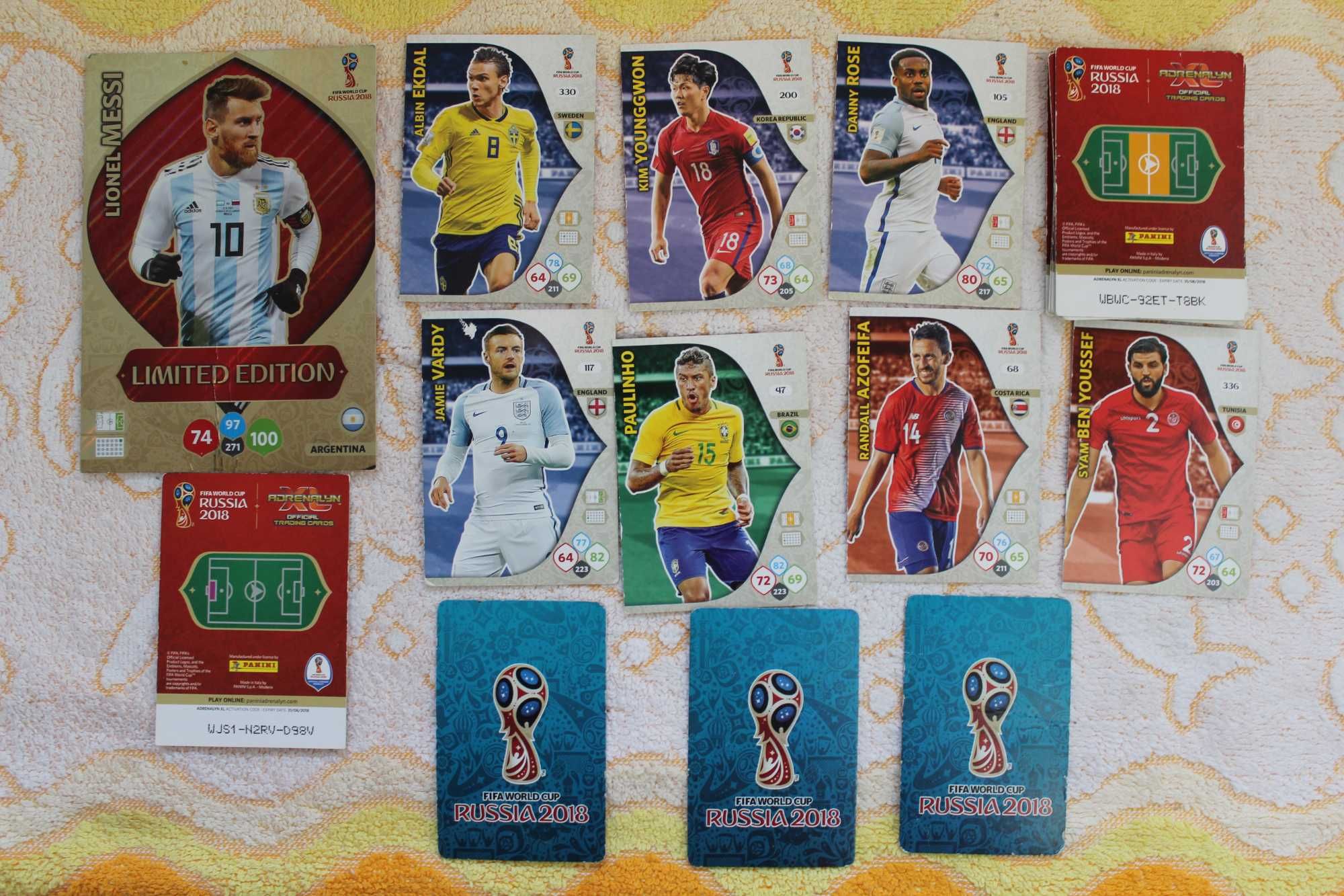 Karty z piłkarzami bestsellerowej kolekcji Fifa World Cup Russia 2018