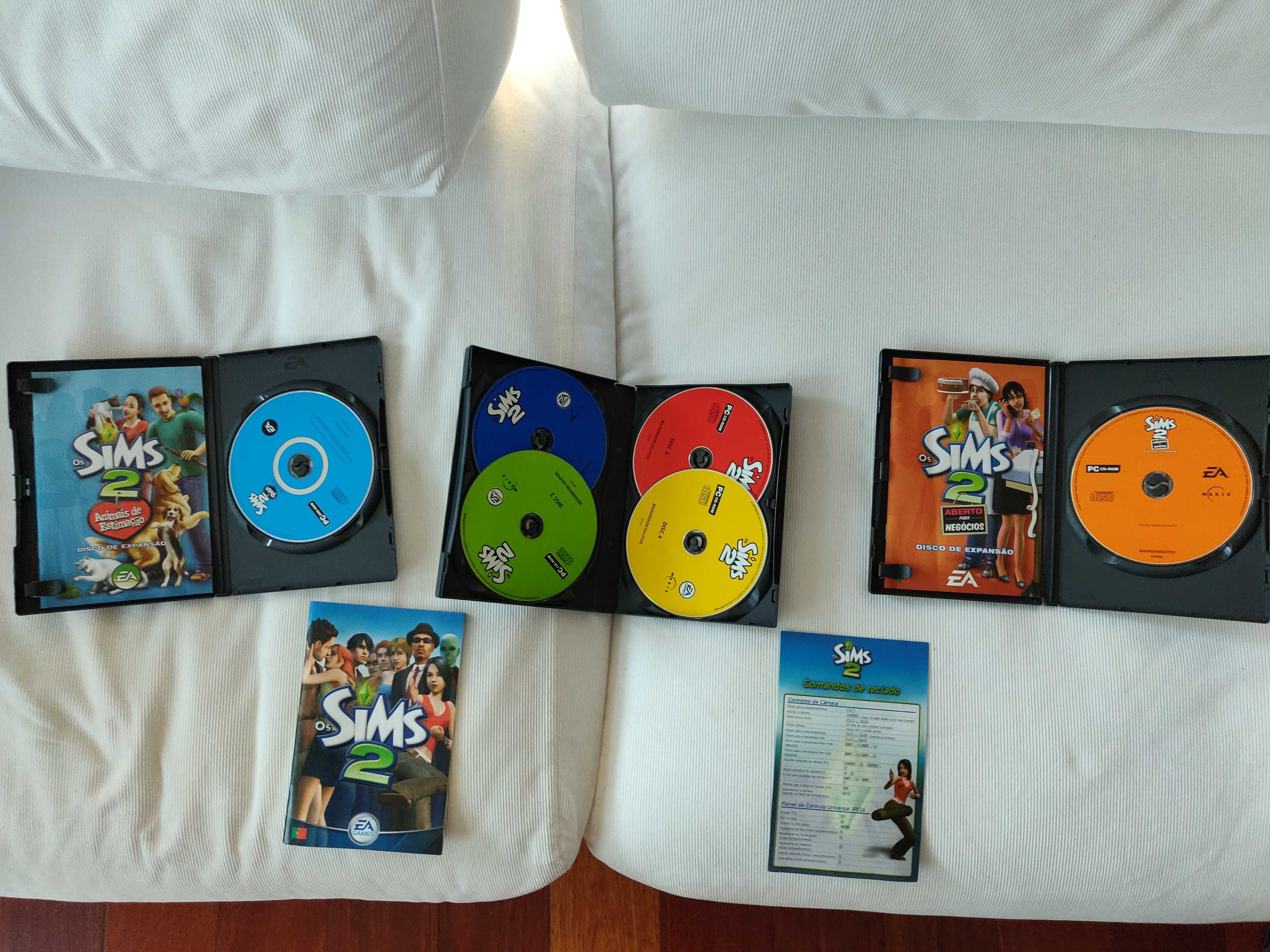 Pack com 5 jogos dos Sims 3 e 2 para o PC