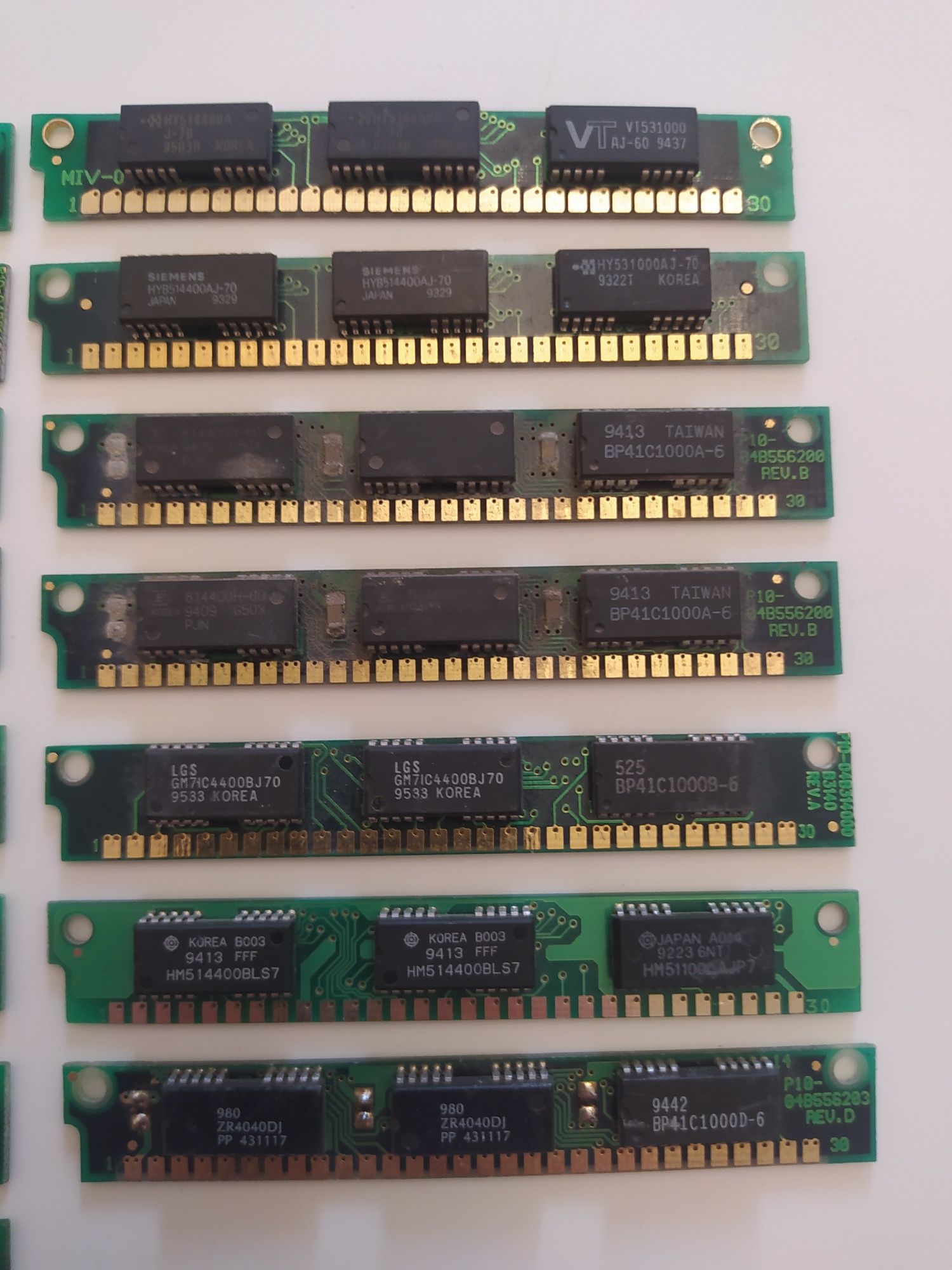 Стара ретро память ОЗУ RAM simm dimm