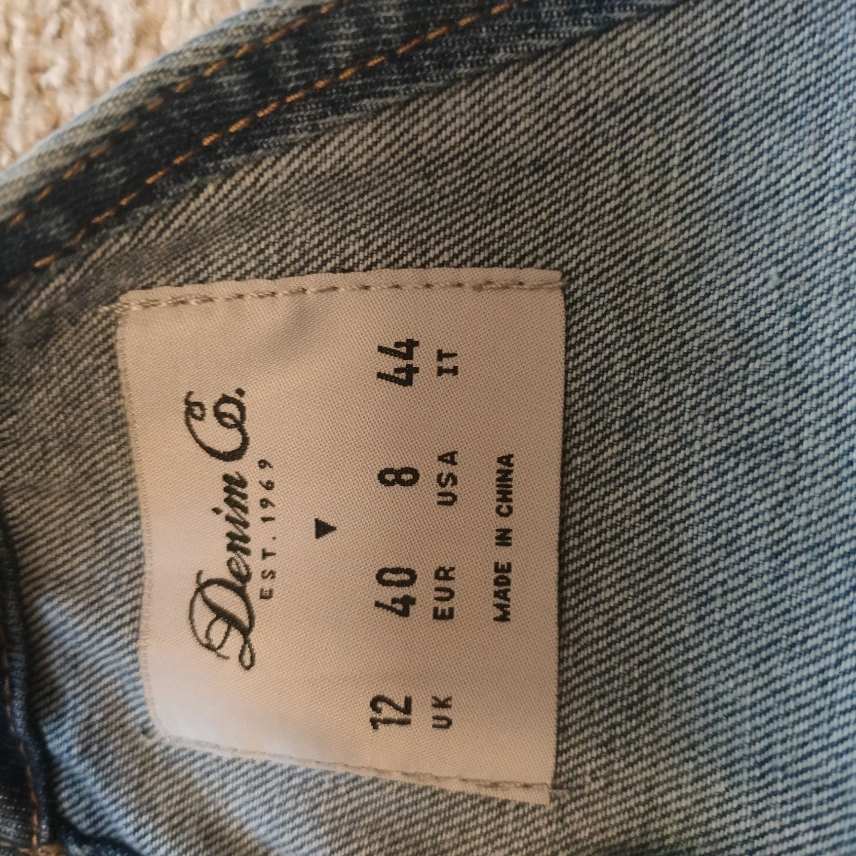 Spódniczka jeans typu ogrodniczki rozmiar 40