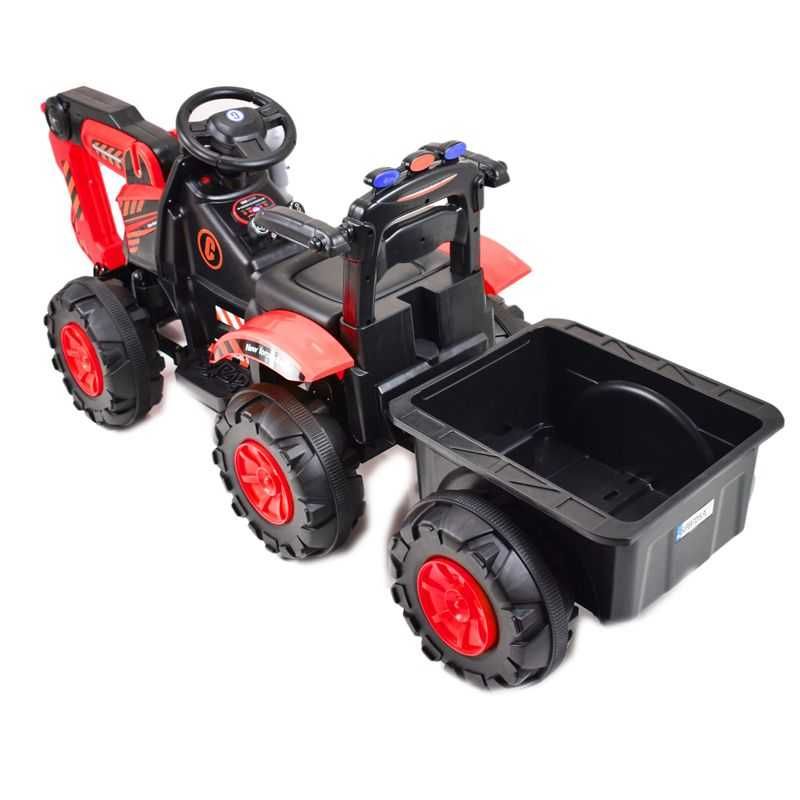 Traktor na akumulator dla dziecka Koparka z przyczepką Super prezent