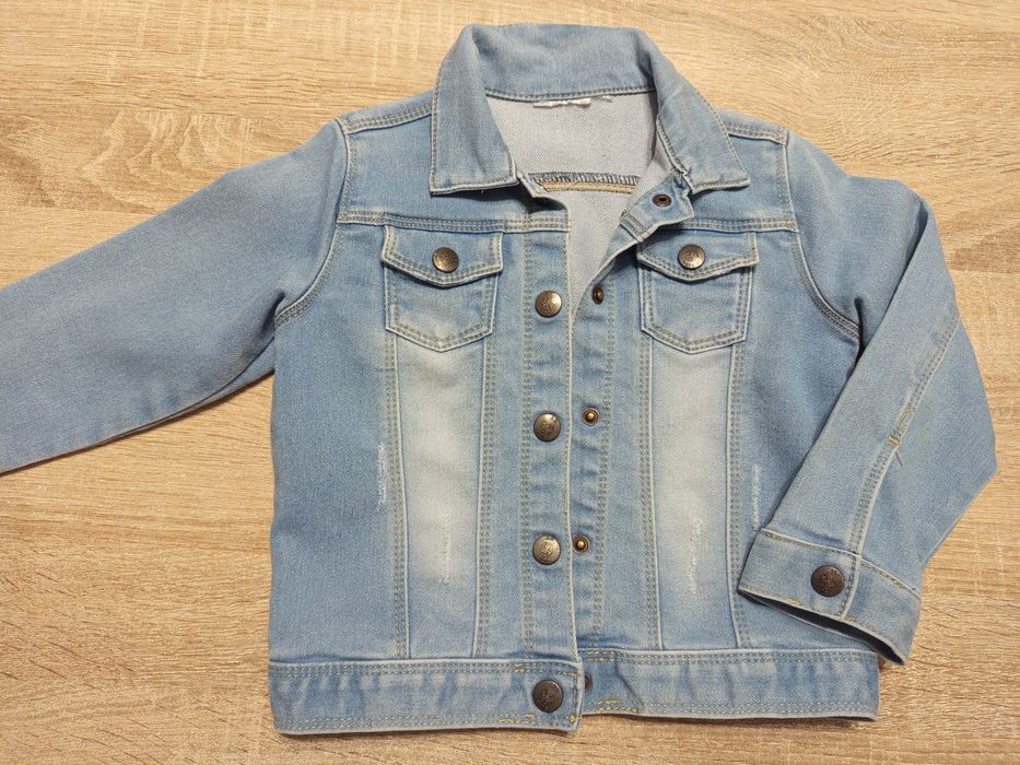 Jak nowa rozpinana bluza kurtka dziewczęca jeans r. 104 katana