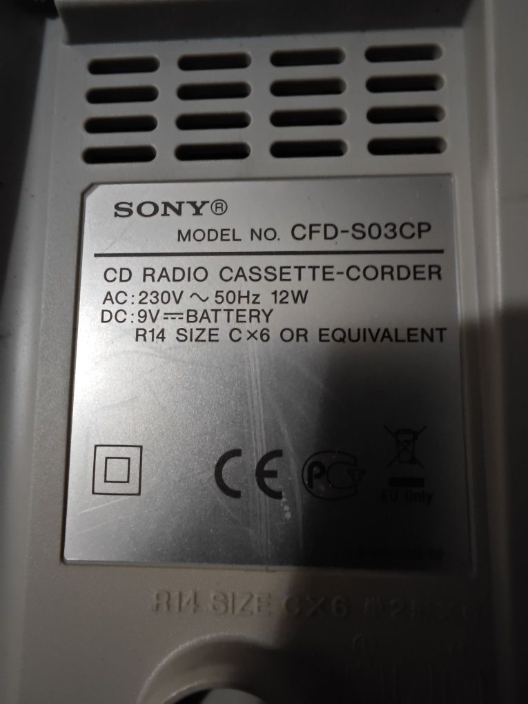 Radioodtwarzacz CD MP-3 Sony CFD-SO3CP