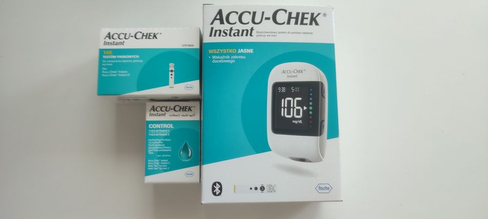 Glukometr+ 100szt pasków+ kontrola