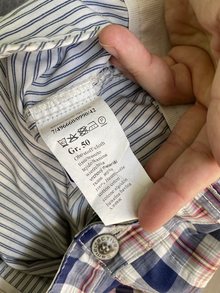 Szorty cargo Camel Active bojówki w kratkę roz. L/XL BDB