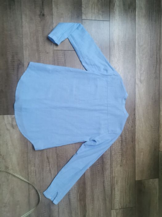 Koszula Zara bawełna błękitna 146/152