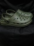 Мужские крокс хаки мягкие ужочные crocs уличные кроксы зеленые
