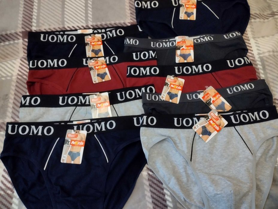 Majtki Męskie UOMO Slipy 95% bawełna  Rozmiar: M   L    XL   XXXL