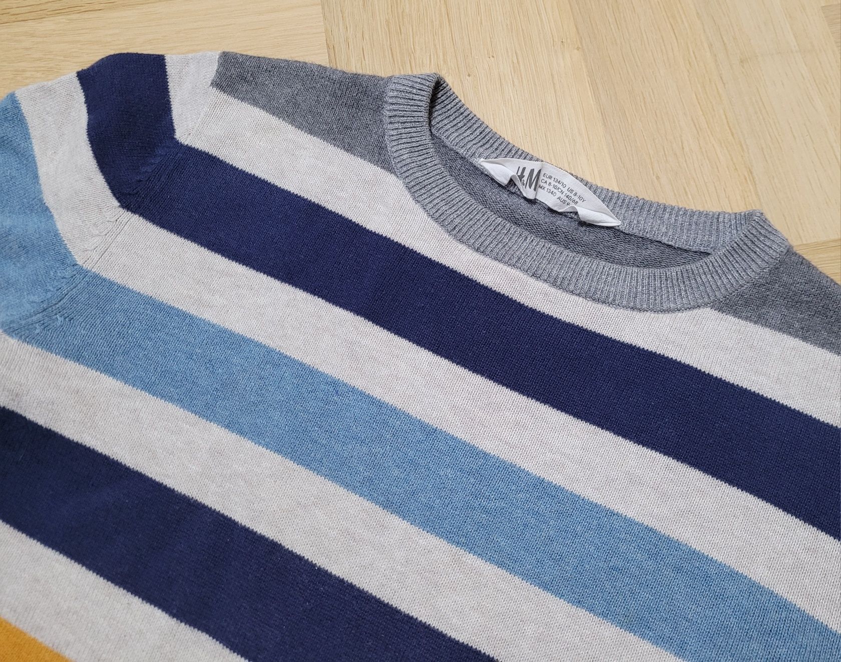 H&M 134-140 sweter w paski