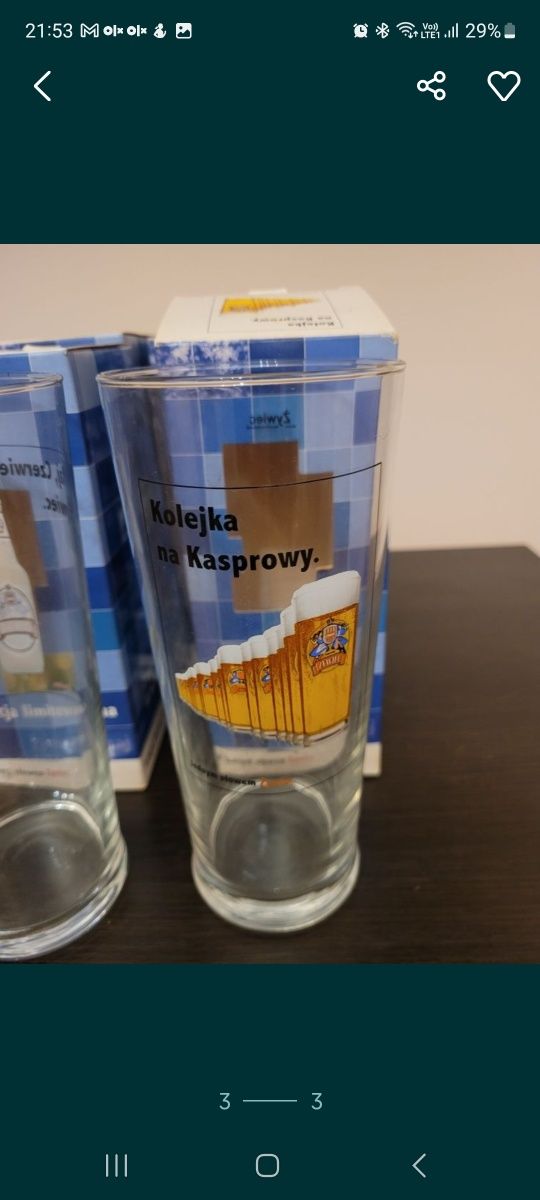 Szklanki do piwa nowe