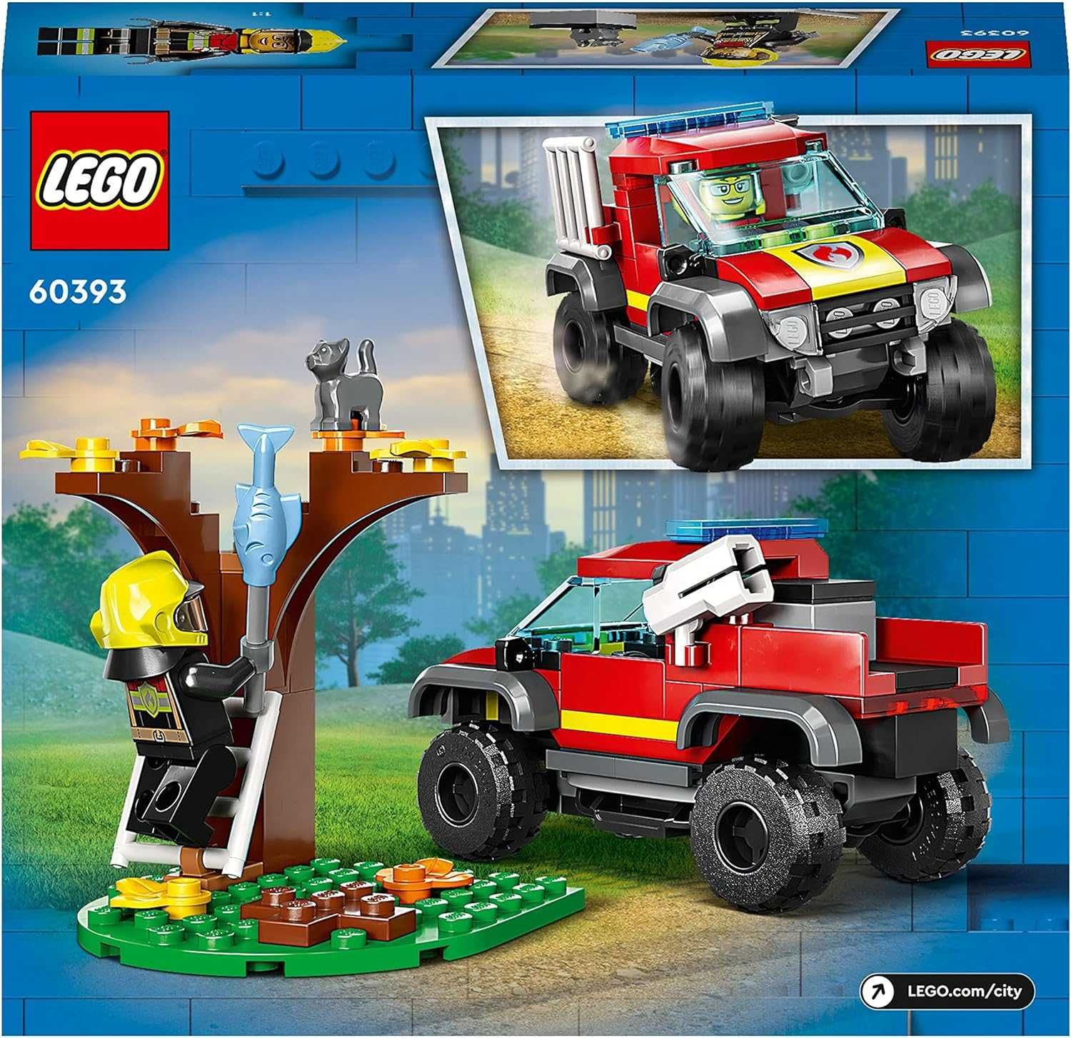 LEGO City 60393 Wóz strażacki 4x4 – misja ratunkowa NOWY