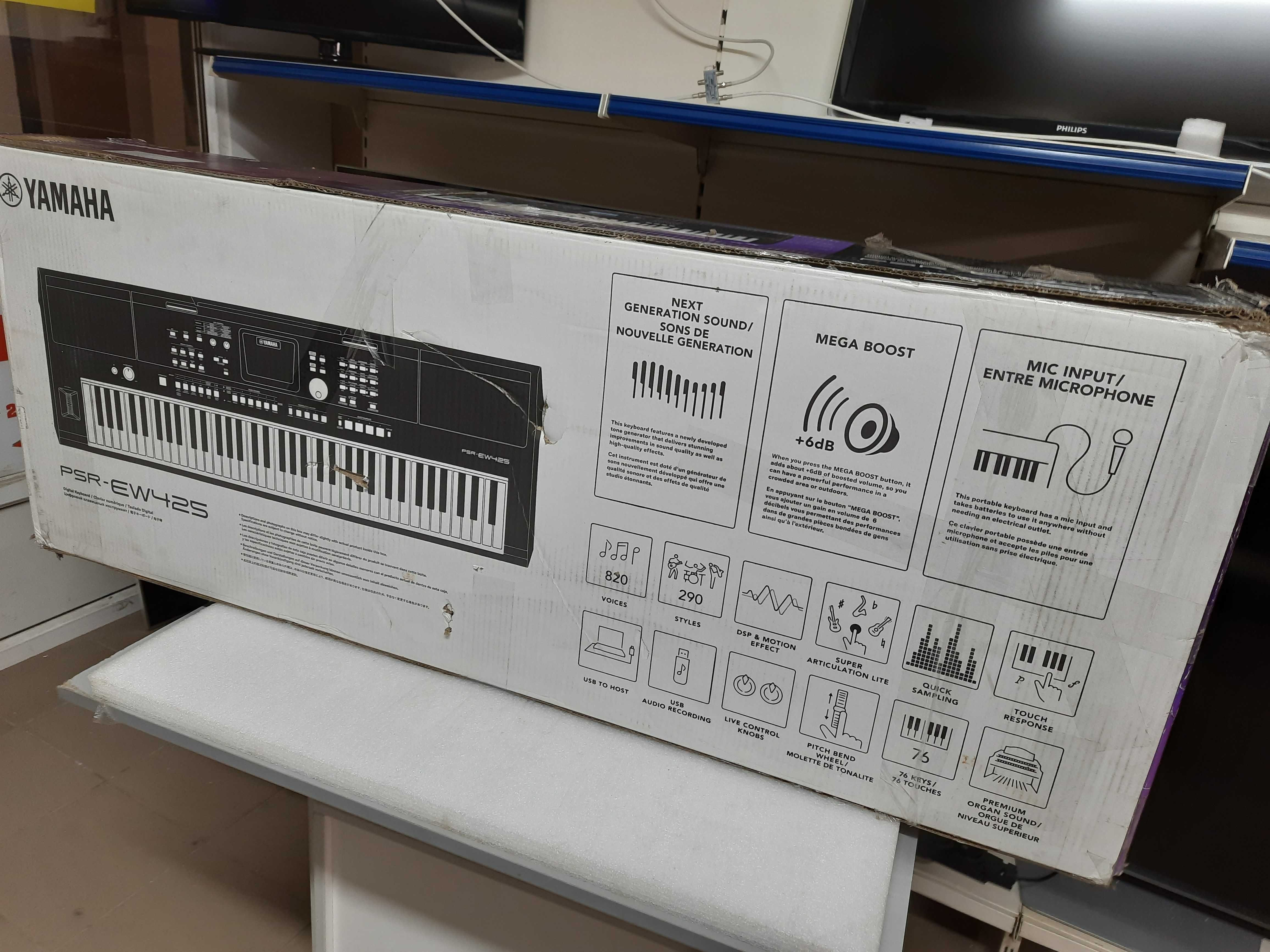 Продається новий синтезатор Yamaha PSR-EW425